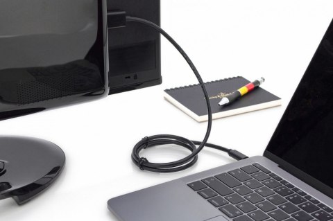 Kabel USB Type-C/HDMI M/M USB 3.1 Gen.2 SuperSpeed+ 4K/60Hz 18Gbps 2m czarny