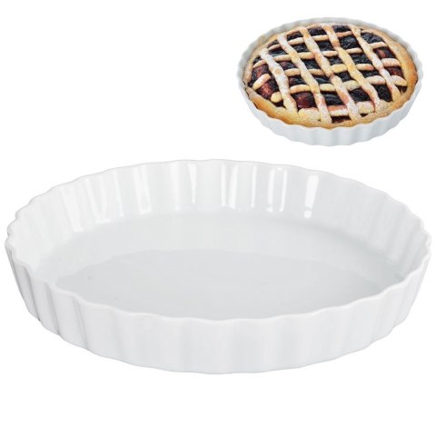 FORMA DO PIECZENIA TARTY CERAMICZNA BIAŁA 26.5CM VILDE 123249