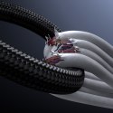Kabel przewód z wyświetlaczem USB-A - iPhone Lightning 3A 1.2m - czarny