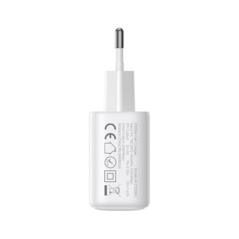 Ładowarka sieciowa USB-C PD QC 20W - biała
