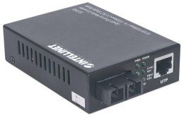 INTELLINET Media konwerter 1000Base RJ45 na SC SM Duplex, 20 km 507349