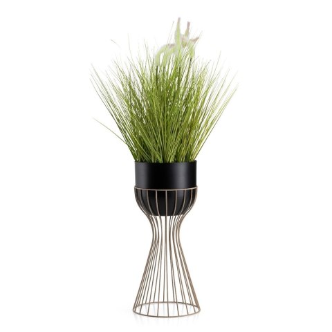 Kwietnik stojący z osłonką 46 cm taupe