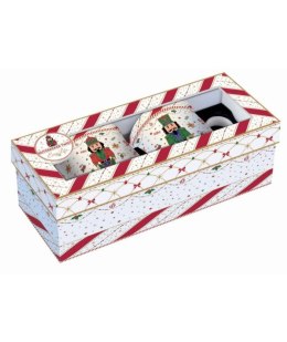 Dziedek do orzechów Kpl. 2 wysokiej jakości kubków Fine China 300 ml w zestawie prezentowym