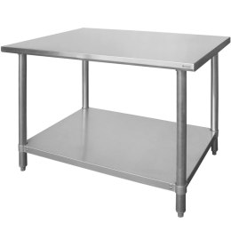 Stół centralny z półką skręcany Budget Line - 120x60x85 cm