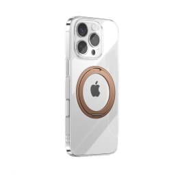 Etui pokrowiec z ringiem-podstawką 360 do iPhone 16 Pro MagSafe - złote