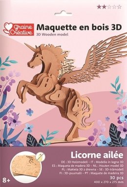 Puzzle 3D drewn. Skrzydlaty Jednorożec