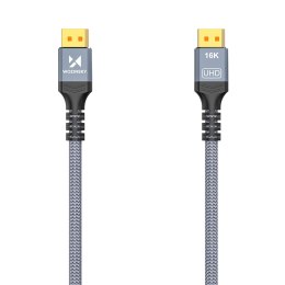 Kabel przewód DisplayPort z ceryfikatem VESA 80 Gb/s 16K HDR HDCP DSC 3m - czarny