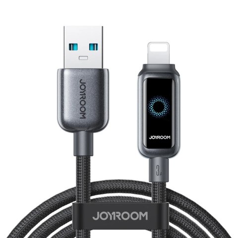 Kabel przewód USB-A - iPhone Lightning 3A 1.2m - czarny