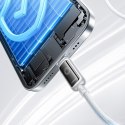 Kabel przewód w oplocie USB-C 100W 1.2m - biały