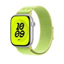 Opaska sportowa Nike w kolorze promiennym zielonożółtym do koperty 46 mm