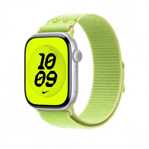 Opaska sportowa Nike w kolorze promiennym zielonożółtym do koperty 46 mm