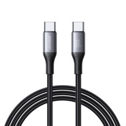 Kabel przewód S-A28 z oplotem USB-C 60W 2m - czarny