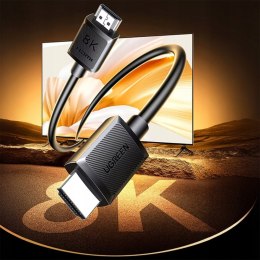Kabel przewód audio wideo HDMI 8K 2m - czarny