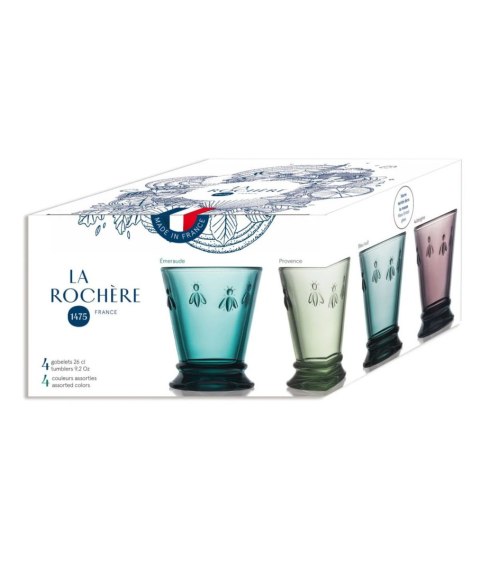 Abeille Szklanki 4 szt. 250 ml