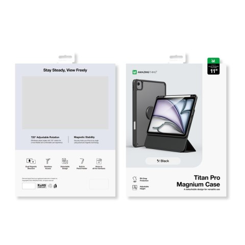 Etui pokrowiec magnetyczny na iPad Air M3 11'' - czarne