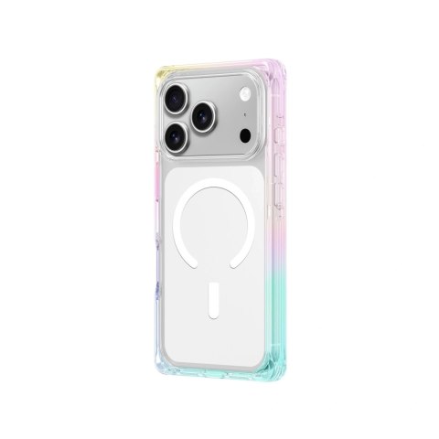 Etui pokrowiec na iPhone 17 Pro Omni MagSafe - przezroczyste-tęczowe