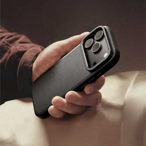Etui pokrowiec na iPhone 17 Pro z podstawką Glamour - czarne