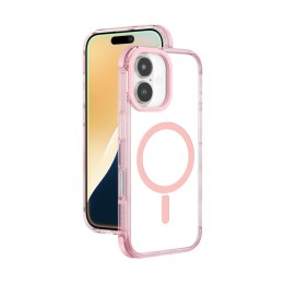 Etui silikonowe pokrowiec do iPhone 16 Plus Omni Mag Case - ciemnoróżowe