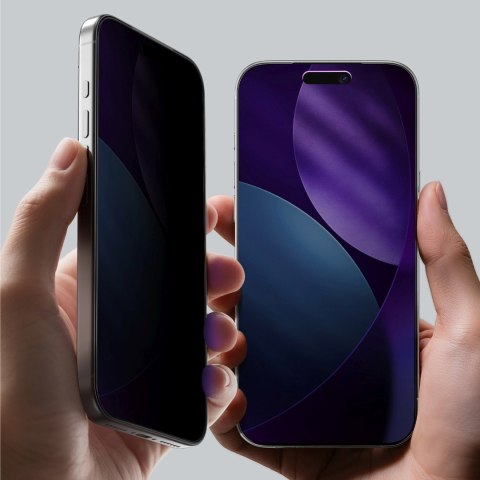 Szkło hartowane prywatyzujące na iPhone 17 Air Titan Privacy FusionFilter 7