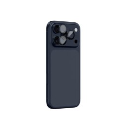 Szkło na aparat na iPhone 17 Pro / Pro Max Sapphire z niebieską ramką