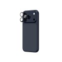 Szkło na aparat na iPhone 17 Pro / Pro Max Sapphire z niebieską ramką