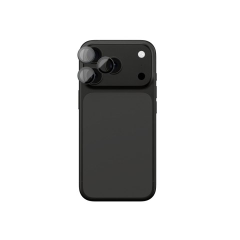 Szkło na aparat na iPhone 17 Pro / Pro Max Sapphire z szarą ramką