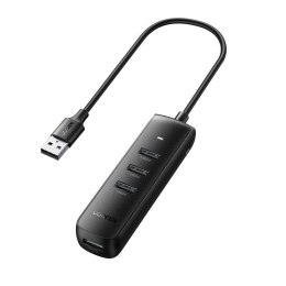 Hub USB UGREEN CM416 4-portowy 0.25m (czarny)