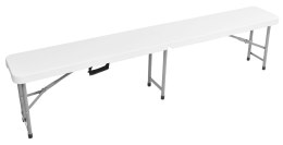 Ławka cateringowa składana 180 cm biała