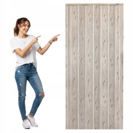 Drzwi harmonijkowe 001P DĄB ALASKA MAT - 100 cm