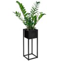 Kwietnik loftowy Concove 60 cm czarny