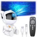 Lampa nocna projektor UNIVERSE astronauta biały
