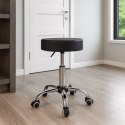Taboret fryzjerski kosmetyczny TULSA czarny