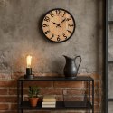 Zegar ścienny drewniany loftowy ABBAS 35 cm