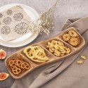 Talerz na przekąski do serwowania tapas drewniany dzielony MANGO 35x11cm ORION 129219
