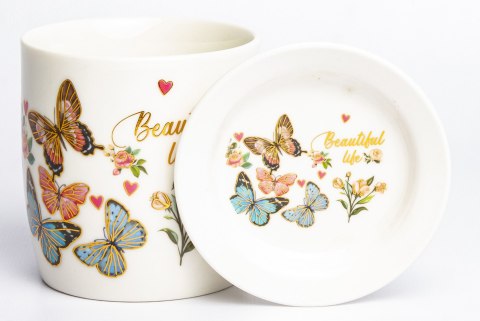 Pl Kubek Z Łyżeczką I Podstawką 330Ml-Prom. ART-POL