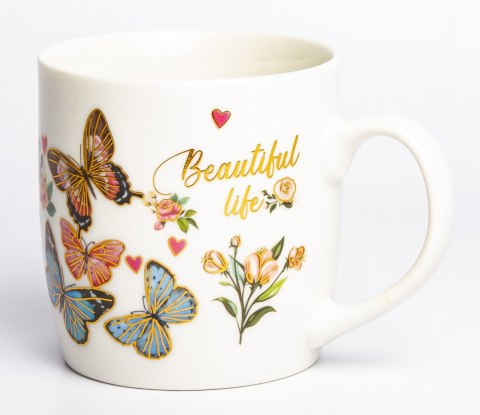 Pl Kubek Z Łyżeczką I Podstawką 330Ml-Prom. ART-POL