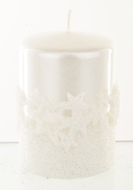 Pl Biały Świeca Ice Star Walec Mały Fi7 ART-POL
