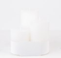 Pl Lino Blanco Świeca Glass Classic 3-Pack Walec ART-POL