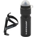 BIDON ROWEROWY DUNLOP 750ML Z KOSZYKIEM CZARNY