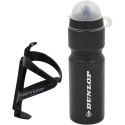 BIDON ROWEROWY DUNLOP 750ML Z KOSZYKIEM CZARNY