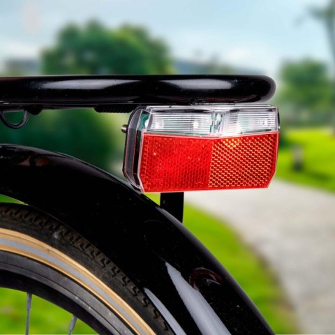 TYLNE ŚWIATŁO ROWEROWE 3 LED SMD ZASILANIE DYNAMO DUNLOP