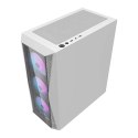 Obudowa komputerowa DARKFLASH DK352 Plus + 4 wentylatory ARGB (czarno-biała)