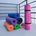 Wozinsky mata do ćwiczeń 181 x 63 x 0,9 cm gruba mata gimnastyczna do jogi czarna