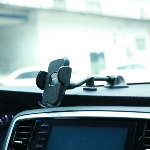 Joyroom samochodowy uchwyt na telefon z elastycznym ramieniem na deskę rozdzielczą szybę czarny (JR-ZS259)