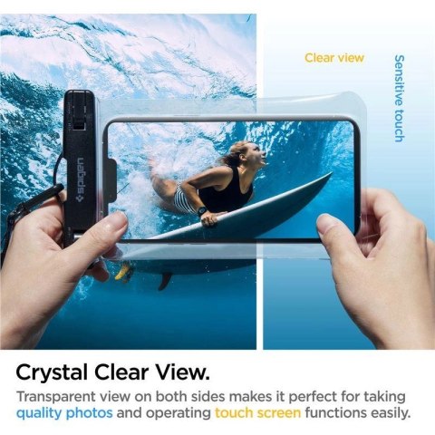 Etui Spigen Spigen Aqua Shield A601 wodoodporne IPX8 - przezroczyste 2 szt.