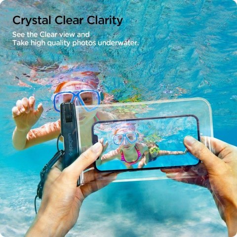 Etui Spigen Spigen Aqua Shield A601 wodoodporne IPX8 - przezroczyste 2 szt.