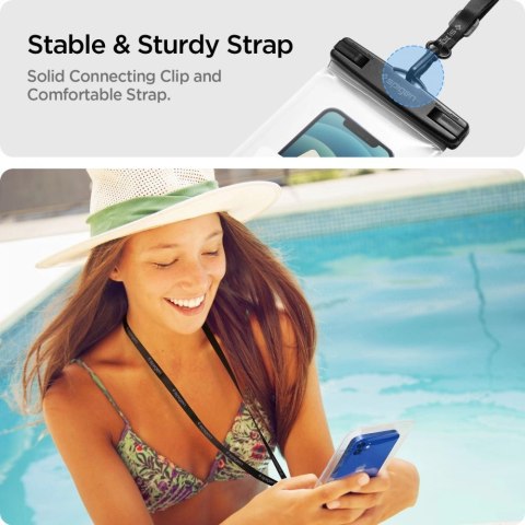 Etui Spigen Spigen Aqua Shield A601 wodoodporne IPX8 - przezroczyste 2 szt.