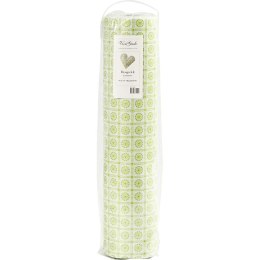 Filc W: 45 cm L: 5m Zielone Kwiatki