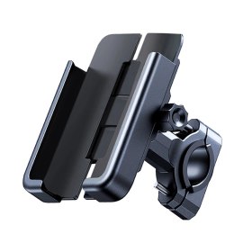 Wozinsky metalowy uchwyt na telefon do roweru, hulajnogi czarny (WBHBK3)