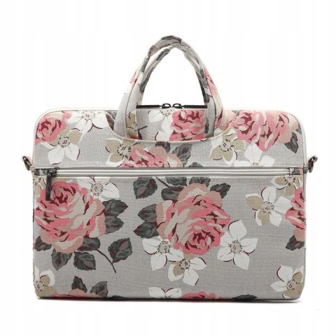 Torba Canvaslife Briefcase na laptopa 15-16'' - granatowo-różowa